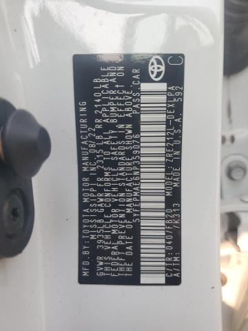 5YFEPMAE6NP359076 - 2022 TOYOTA COROLLA LE WHITE photo 13