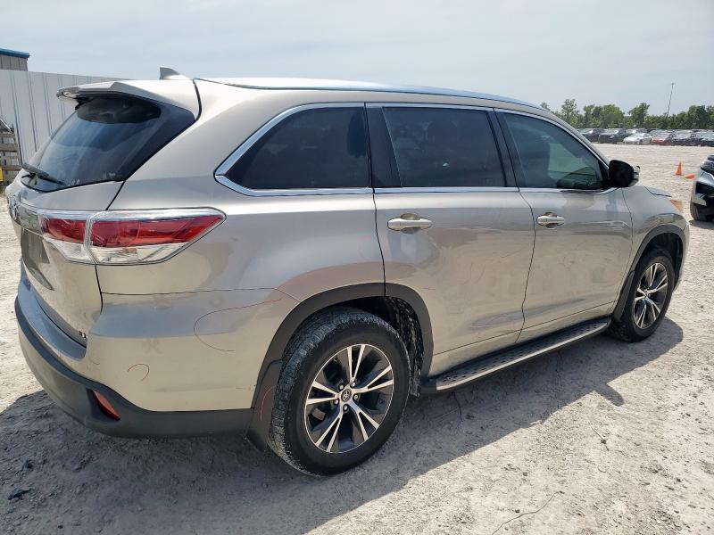 5TDKKRFH0GS149634 - 2016 TOYOTA HIGHLANDER XLE CREAM photo 3