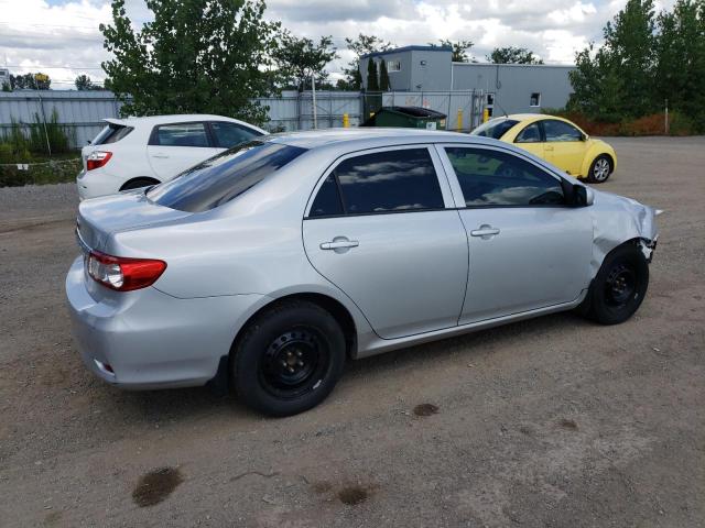 2T1BU4EE5DC033998 - 2013 TOYOTA COROLLA BASE ვერცხლისფერი ფოტო 3
