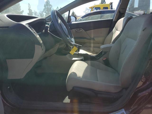 2HGFB2F59FH521095 - 2015 HONDA CIVIC LX BURGUNDY photo 7