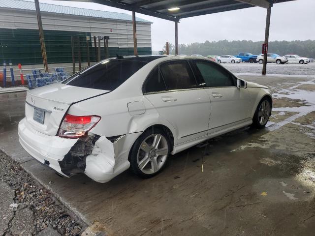 WDDGF8BB2BR145734 - 2011 MERCEDES-BENZ C 300 4MATIC WHITE photo 3