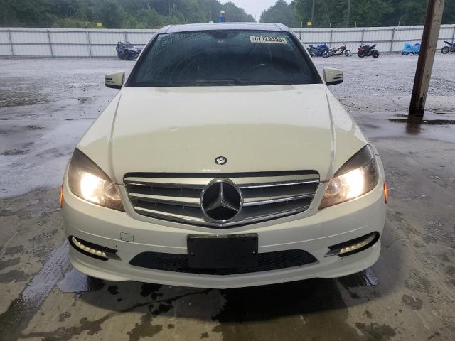 WDDGF8BB2BR145734 - 2011 MERCEDES-BENZ C 300 4MATIC WHITE photo 5