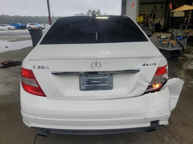 WDDGF8BB2BR145734 - 2011 MERCEDES-BENZ C 300 4MATIC WHITE photo 6