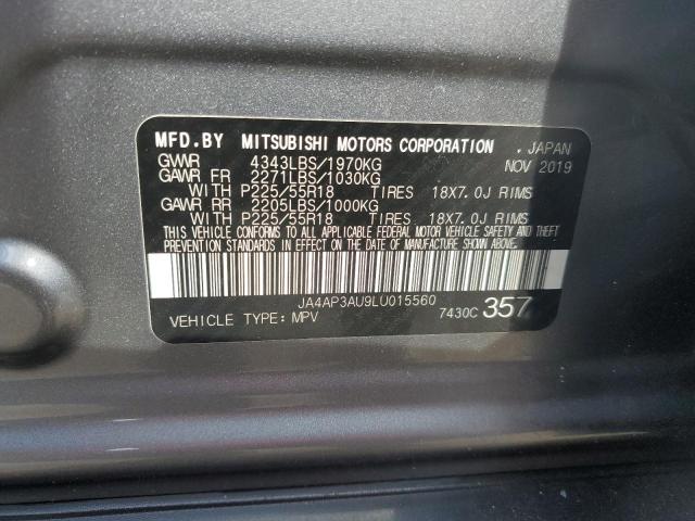 JA4AP3AU9LU015560 - 2020 MITSUBISHI OUTLANDER SPORT ES GRAY photo 13