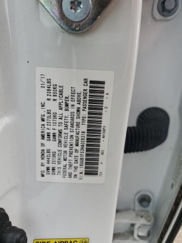 19UUB1F53HA009318 - 2017 ACURA TLX TECH WHITE photo 13