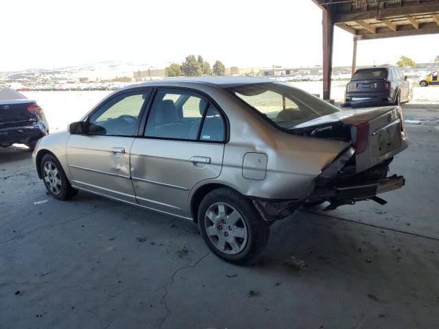 JHMES26742S003201 - 2002 HONDA CIVIC EX TAN photo 2