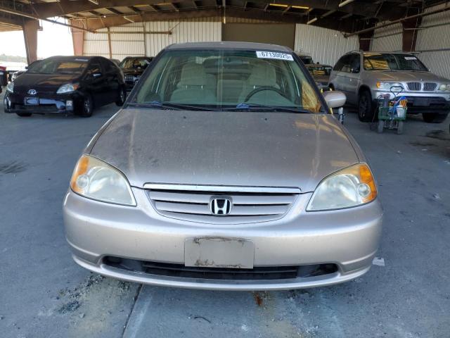 JHMES26742S003201 - 2002 HONDA CIVIC EX TAN photo 5