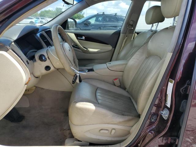 JN1AJ0HP5BM801069 - 2011 INFINITI EX35 BASE BURGUNDY photo 7