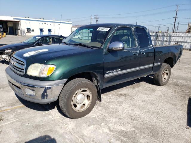 5TBRN34162S249716 - 2002 TOYOTA TUNDRA ACCESS CAB SR5 GREEN photo 1