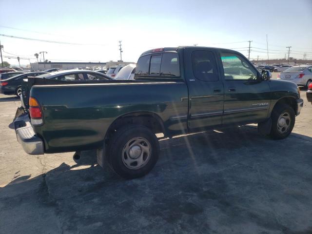 5TBRN34162S249716 - 2002 TOYOTA TUNDRA ACCESS CAB SR5 GREEN photo 3