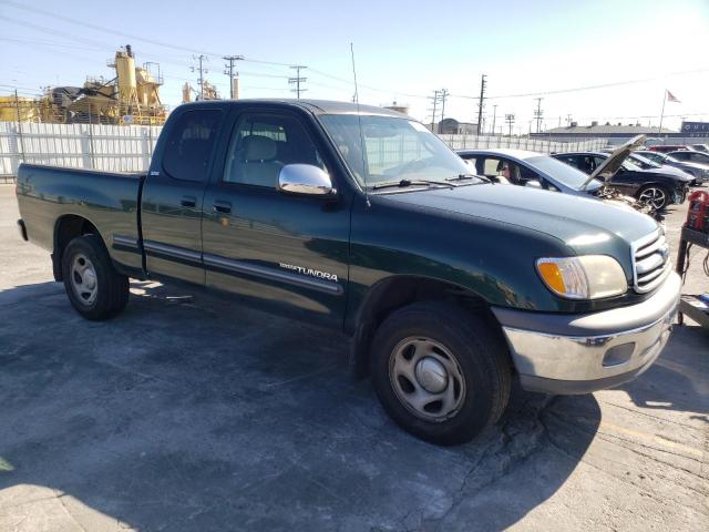 5TBRN34162S249716 - 2002 TOYOTA TUNDRA ACCESS CAB SR5 GREEN photo 4