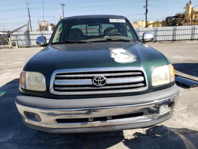 5TBRN34162S249716 - 2002 TOYOTA TUNDRA ACCESS CAB SR5 GREEN photo 5