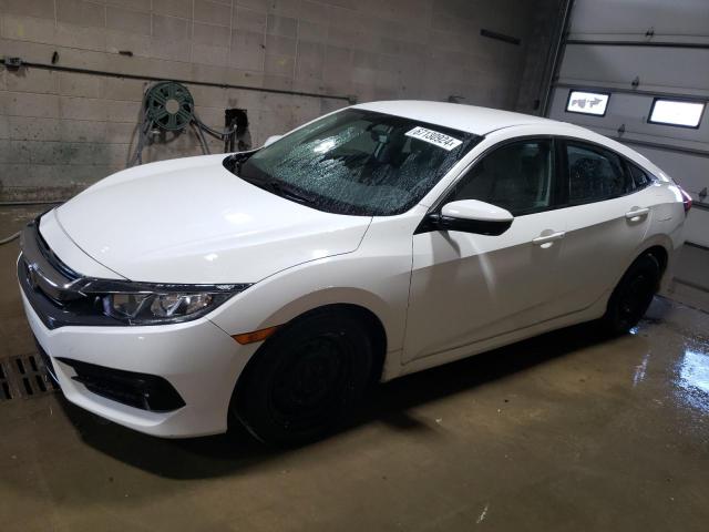 19XFC2F50JE204239 - 2018 HONDA CIVIC LX WHITE photo 1