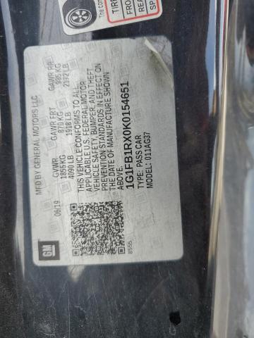 1G1FB1RX0K0154651 - 2019 CHEVROLET CAMARO LS BLACK photo 13