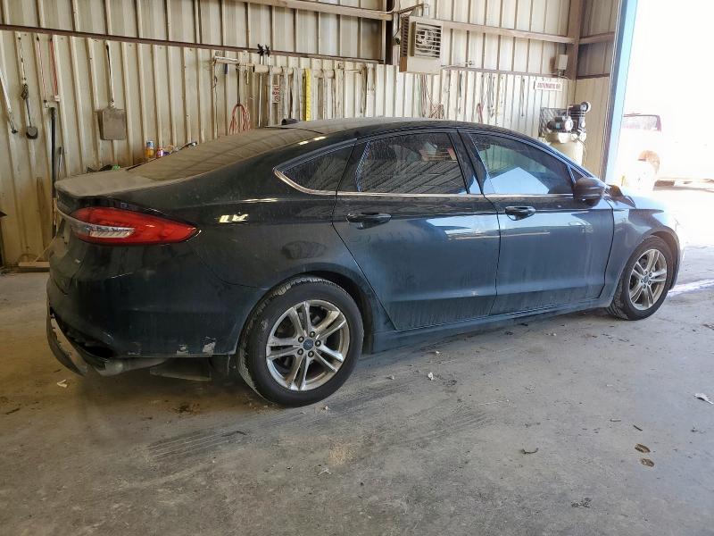 3FA6P0H74JR186401 - 2018 FORD FUSION SE BLACK photo 3