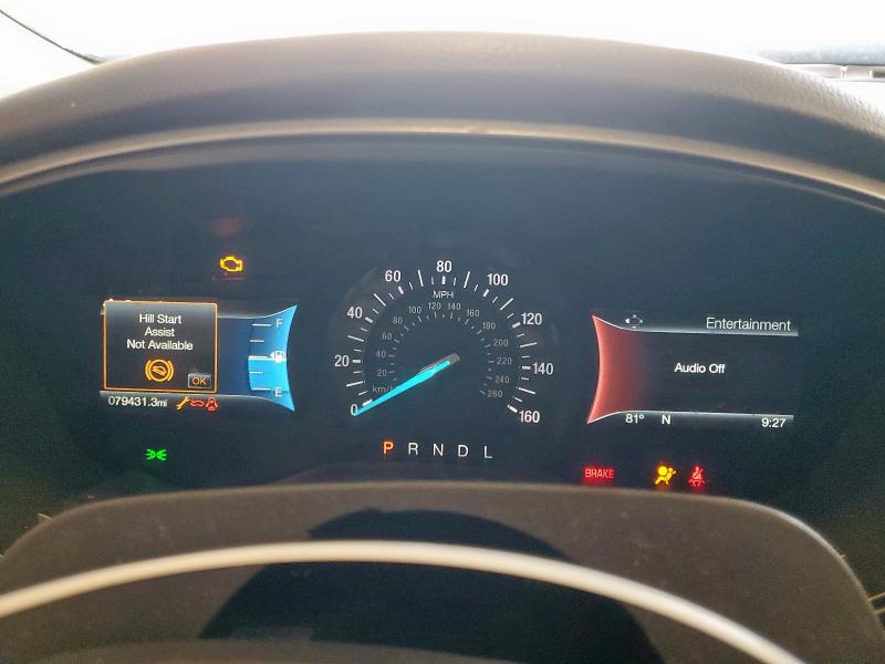 3FA6P0H74JR186401 - 2018 FORD FUSION SE BLACK photo 9