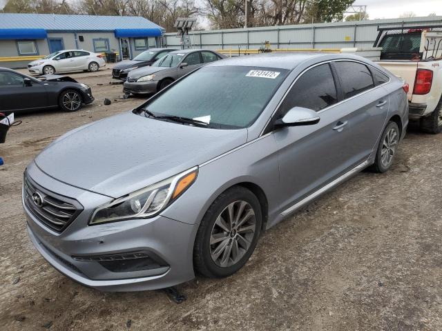 5NPE34AF7FH190687 - 2015 HYUNDAI SONATA SPORT SILVER photo 2