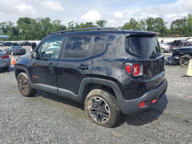 ZACCJBCB2HPG41420 - 2017 JEEP RENEGADE TRAILHAWK BLACK photo 2