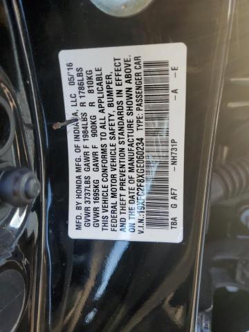 19XFC2F8XGE060234 - 2016 HONDA CIVIC EX 黑色 照片 13
