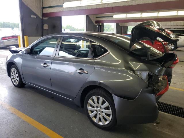 3N1AB7AP9FL661110 - 2015 NISSAN SENTRA S GRAY photo 2