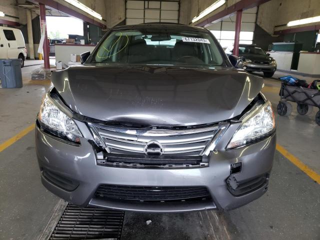 3N1AB7AP9FL661110 - 2015 NISSAN SENTRA S GRAY photo 5