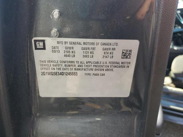 2G1WG5E34D1245683 - 2013 CHEVROLET IMPALA LT 灰色 照片 12