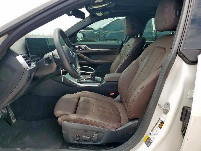 WBY43AW04RFS40425 - 2024 BMW I4 EDRIVE 35 WHITE photo 7