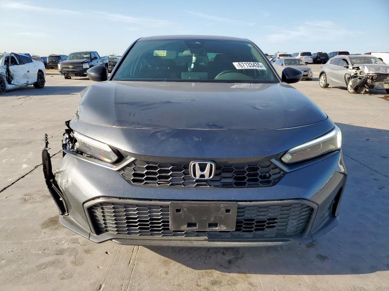 2HGFE2F54SH501936 - 2025 HONDA CIVIC SPORT GRAY photo 5