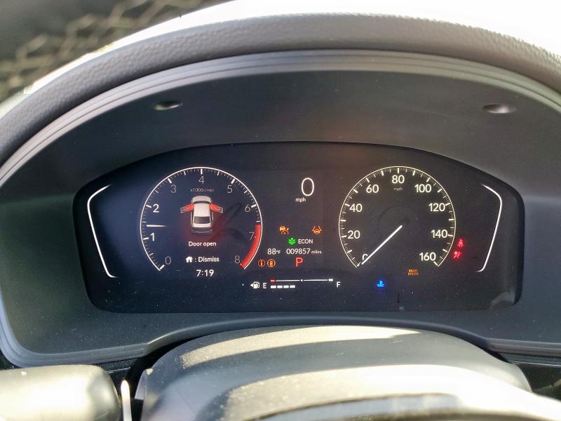 2HGFE2F54SH501936 - 2025 HONDA CIVIC SPORT GRAY photo 9