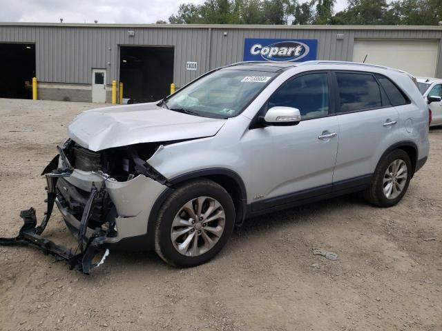 5XYKUDA74EG497801 - 2014 KIA SORENTO EX SILVER photo 1