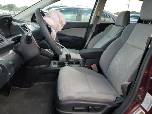 5J6RM4H55GL058546 - 2016 HONDA CR-V EX MAROON photo 7