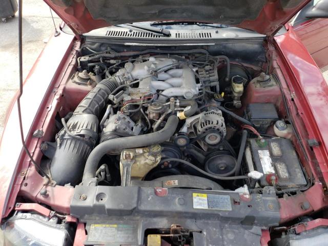 1FAFP40684F146401 - 2004 FORD MUSTANG RED photo 11