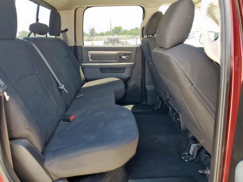 1C6RR6LT4KS705016 - 2019 RAM 1500 CLASS SLT MAROON photo 10