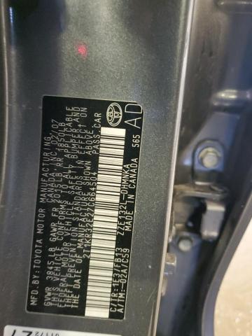 2T1KR32E27C664504 - 2007 TOYOTA COROLLA MA XR CHARCOAL photo 12