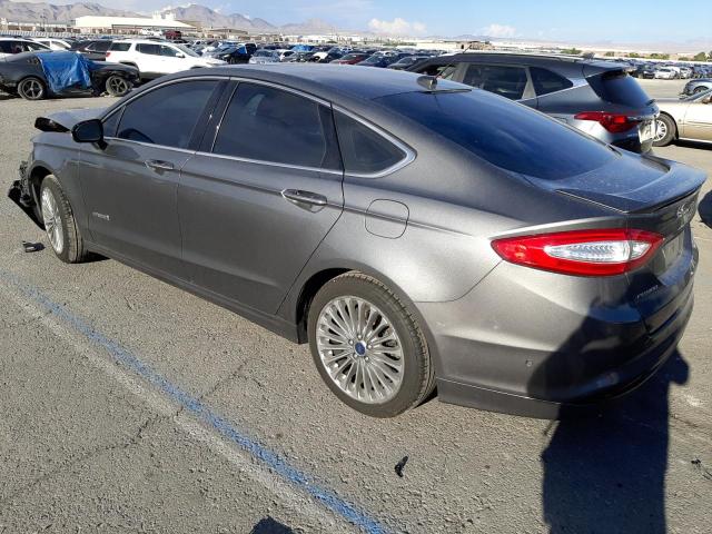 3FA6P0RU8ER292442 - 2014 FORD FUSION TITANIUM HEV GRAY photo 2