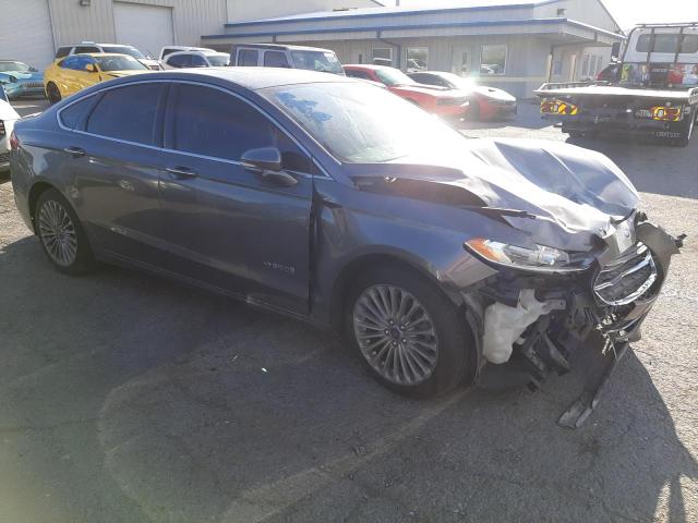 3FA6P0RU8ER292442 - 2014 FORD FUSION TITANIUM HEV GRAY photo 4