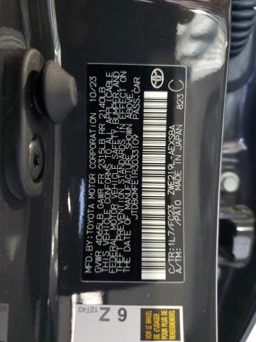 JTDBCMFE1R3033109 - 2024 TOYOTA COROLLA LE GRAY photo 12