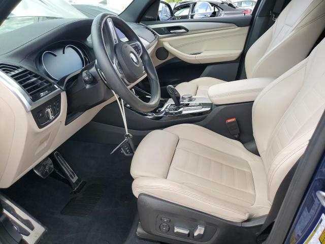 5UXTS3C57K0Z03179 - 2019 BMW X3 XDRIVEM40I BLUE photo 7