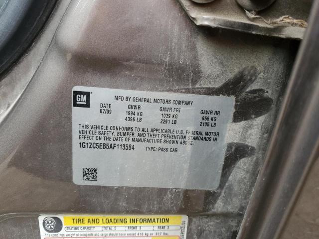 1G1ZC5EB5AF113584 - 2010 CHEVROLET MALIBU 1LT GOLD photo 13