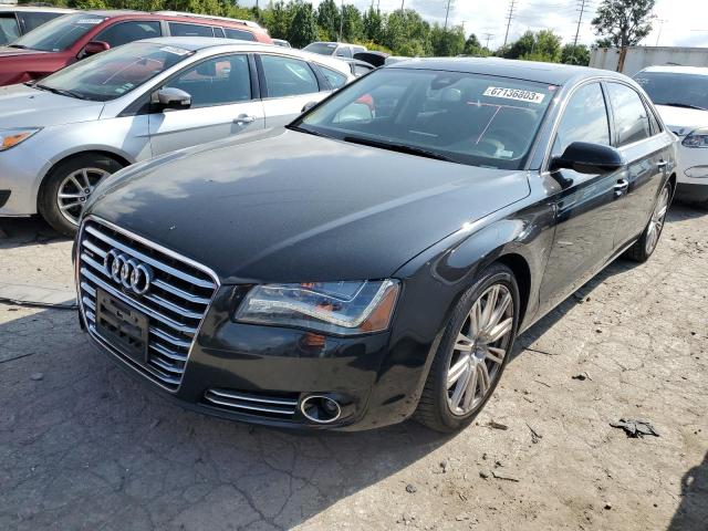 WAUR2AFD0EN007877 - 2014 AUDI A8 L QUATTRO BLACK photo 1