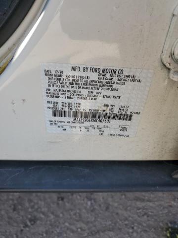 MAJ3S2GEXMC407631 - 2021 FORD ECOSPORT SE WHITE photo 13