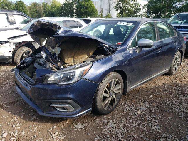 4S3BNAR69J3011876 - 2018 SUBARU LEGACY SPORT BLUE photo 1