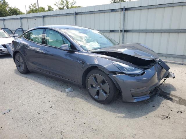 5YJ3E1EA0MF028815 - 2021 TESLA MODEL 3 GRAY photo 4