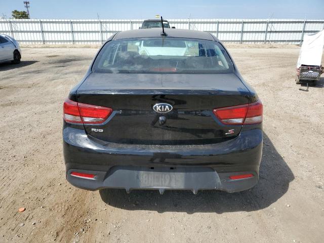 3KPA24AB6KE232327 - 2019 KIA RIO S BLACK photo 6