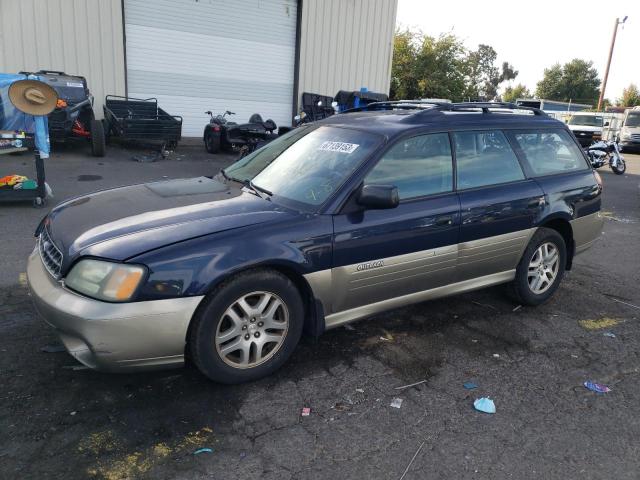 4S3BH675247643100 - 2004 SUBARU LEGACY OUTBACK AWP BLUE photo 1