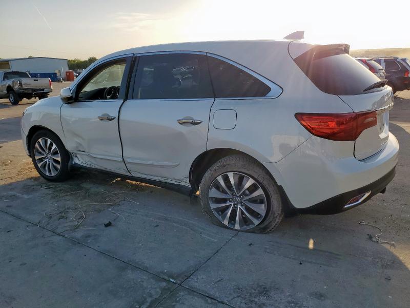 5FRYD3H44EB007847 - 2014 ACURA MDX TECHNOLOGY 白色 照片 2