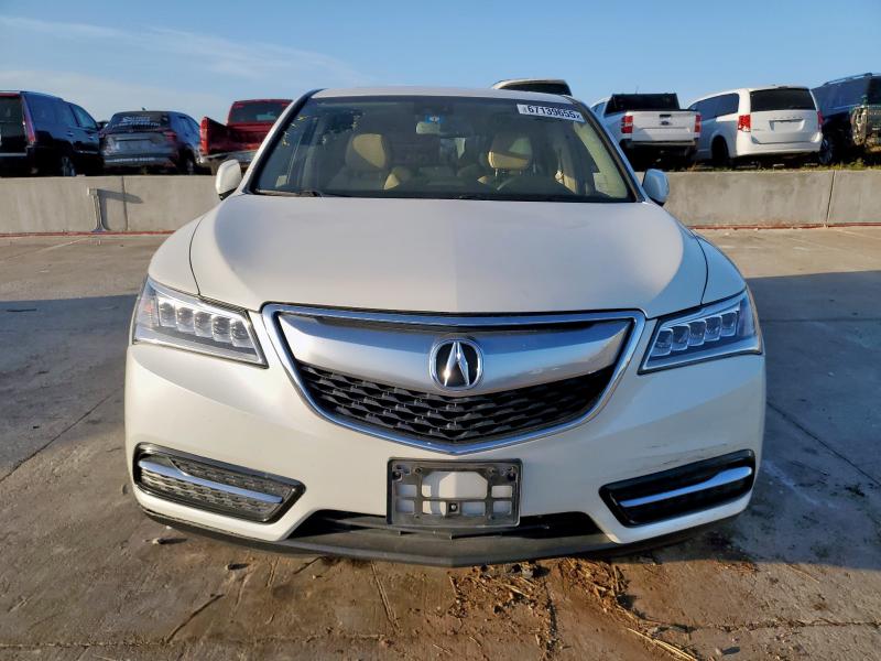 5FRYD3H44EB007847 - 2014 ACURA MDX TECHNOLOGY 白色 照片 5