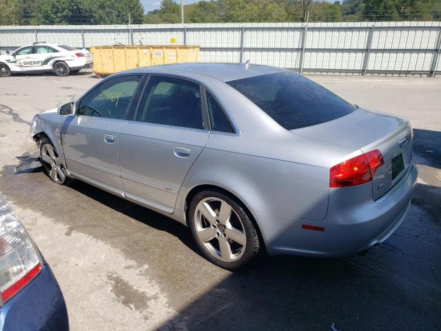 WAUEH78E57A042866 - 2007 AUDI A4 S-LINE 3.2 QUATTRO SILVER photo 2