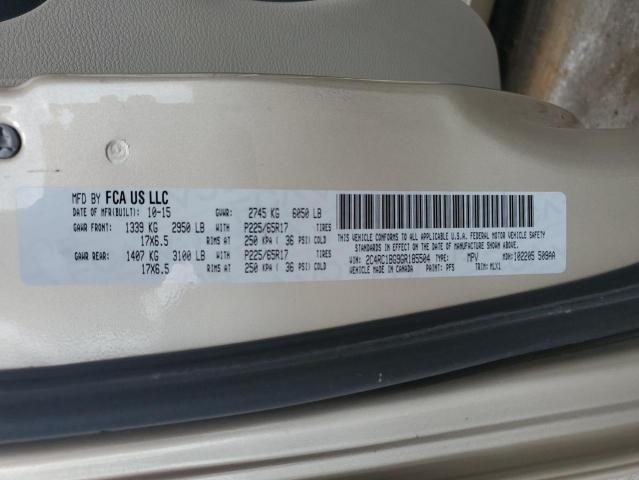 2C4RC1BG9GR185504 - 2016 CHRYSLER TOWN & COU TOURING 金色 照片 13