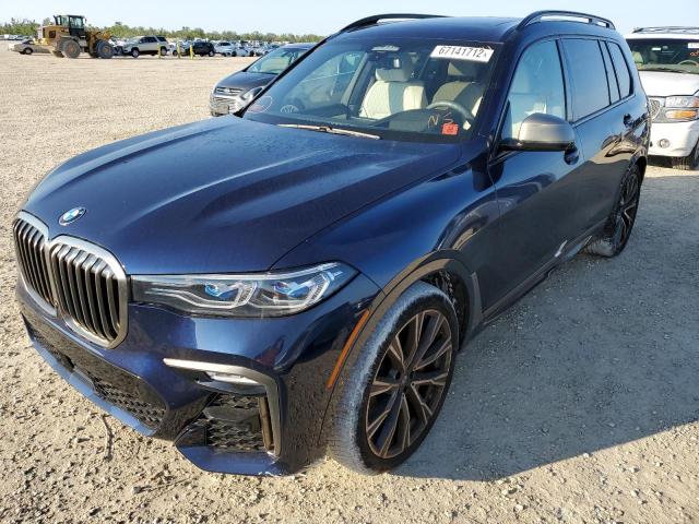 5UXCX6C09N9J04835 - 2022 BMW X7 M50I BLUE photo 1